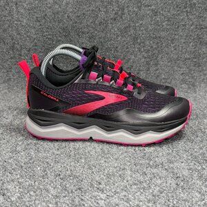 Brooks Caldera 5 Trail Running Shoes Womens 7.5 Black Fuchsia Athletic Run Train